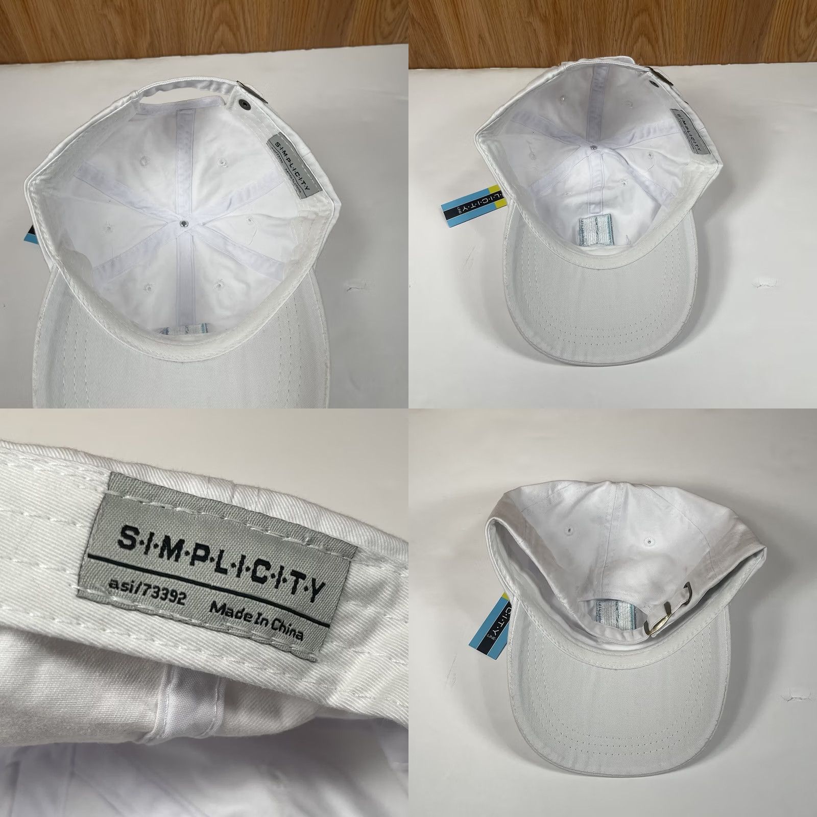 Nike Nike StrapBack Baseball Hat Cap White Adult Adjustable Solid, Unisex Mens Womens Cap Default Size ONE SIZE - 8 Thumbnail