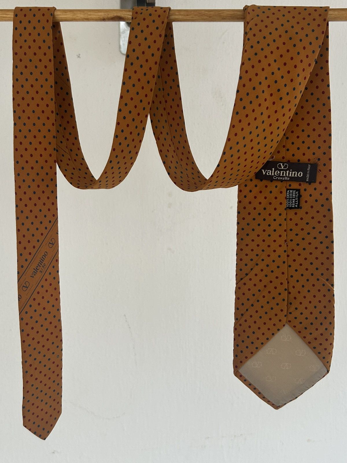 Valentino Valentino Vintage Tie Orange Size ONE SIZE - 2 Thumbnail