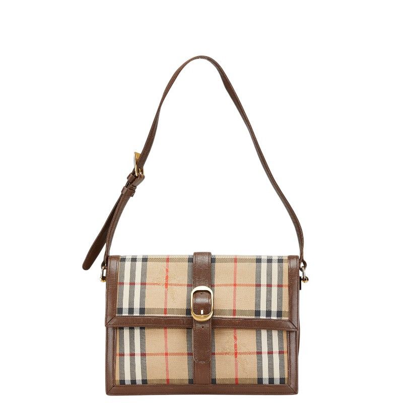 Burberry Leather ShoulderBag ShadowHorse BURBERRY NOVA CHECK Check  