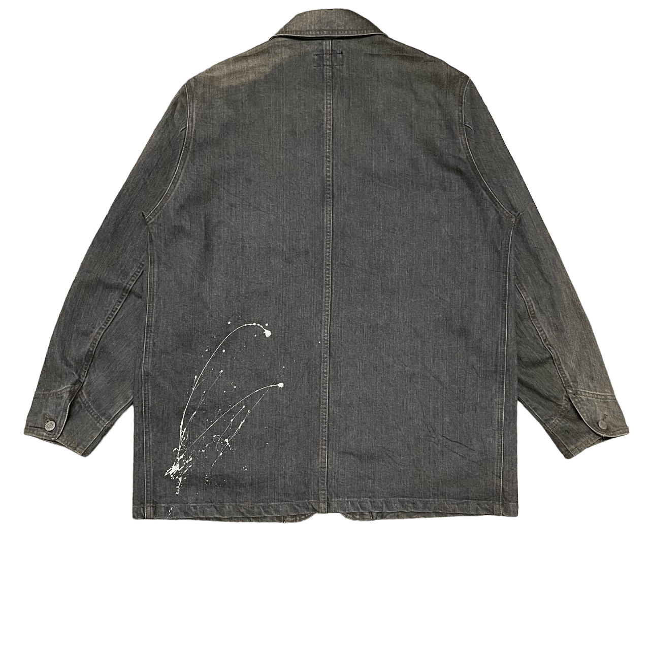 Mossimo Vintage Mossimo Painted Denim Work Jacket Size US L / EU 52-54 / 3 - 10 Thumbnail