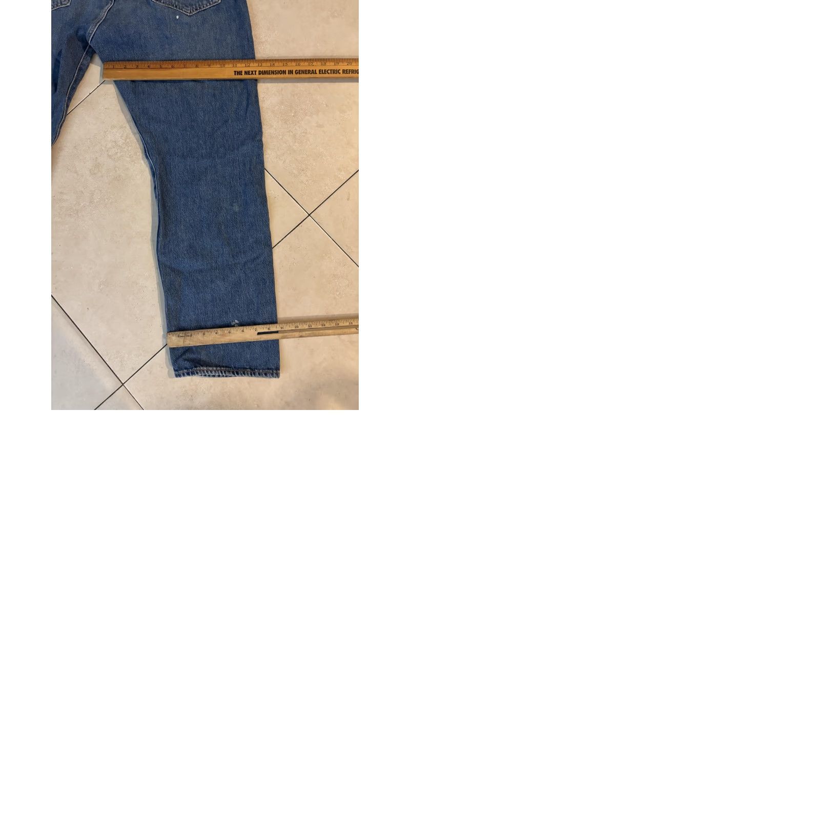 Levi's VINTAGE Levi's 501 Jeans Men's 38x30 Blue Distressed Button Fly Straight High-Rise 5-Pocket Denim Size US 38 / EU 54 - 9 Thumbnail