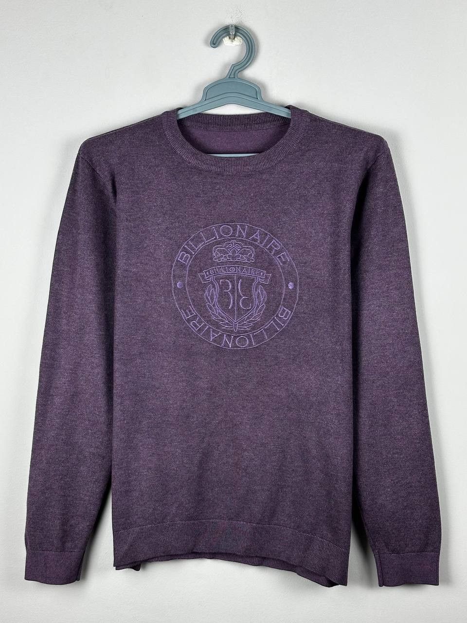 Billionaire Couture Billionaire Luxury Cotton Big Logo Sweater Made In Italy Size US M / EU 48-50 / 2 - 2 Thumbnail