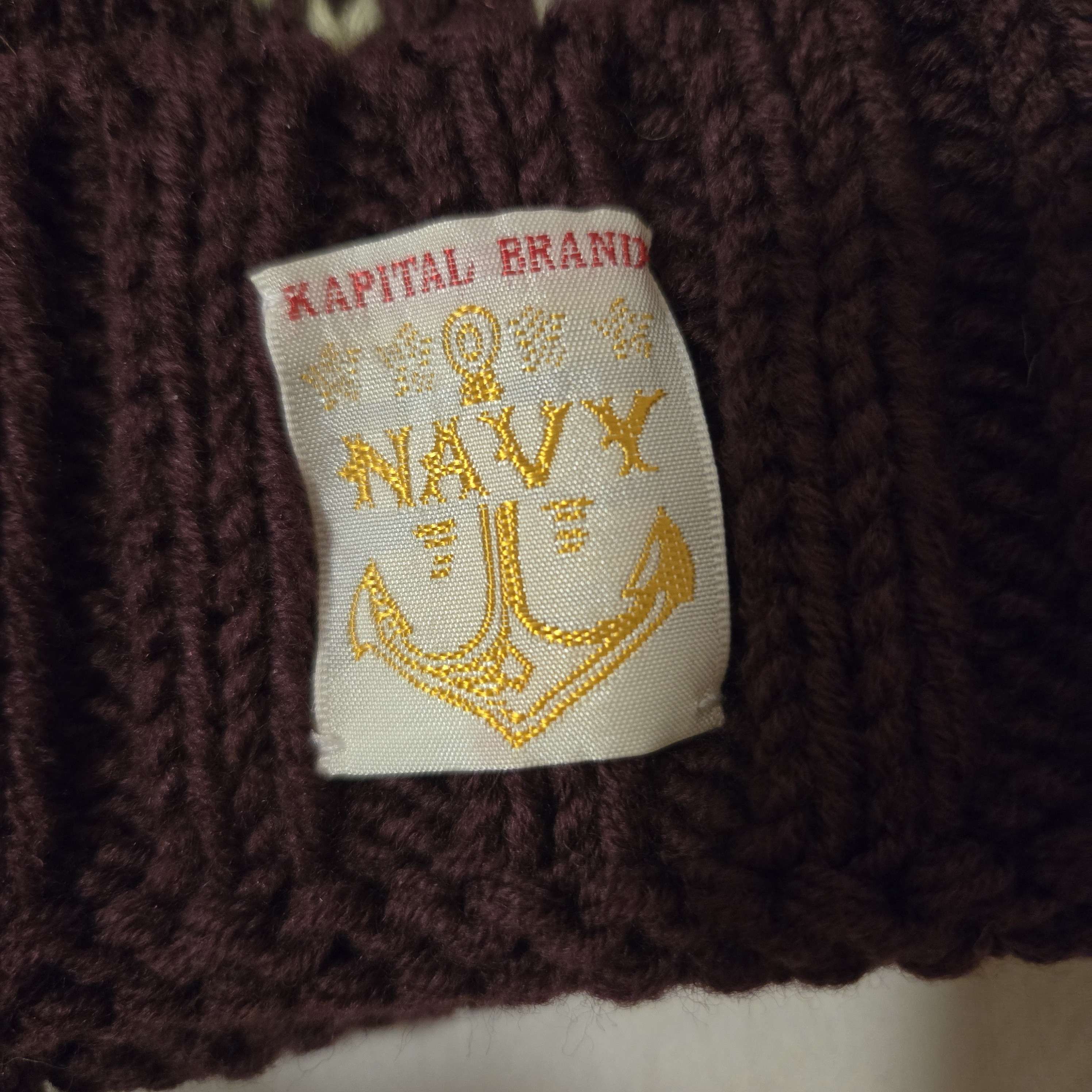 Kapital 3G Wool Snow Pattern Knit Beanie Size ONE SIZE - 3 Thumbnail