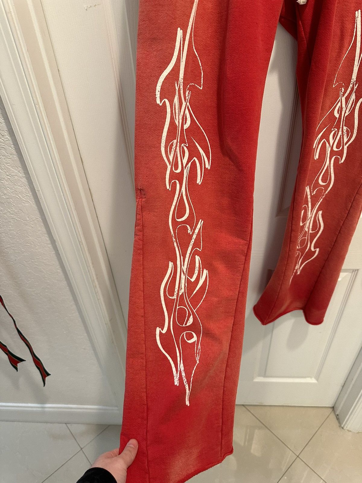 HELLSTAR HELLSTAR Studios Capsule 9 Red Flair Sweatpants Size US 34 / EU 50 - 4 Thumbnail