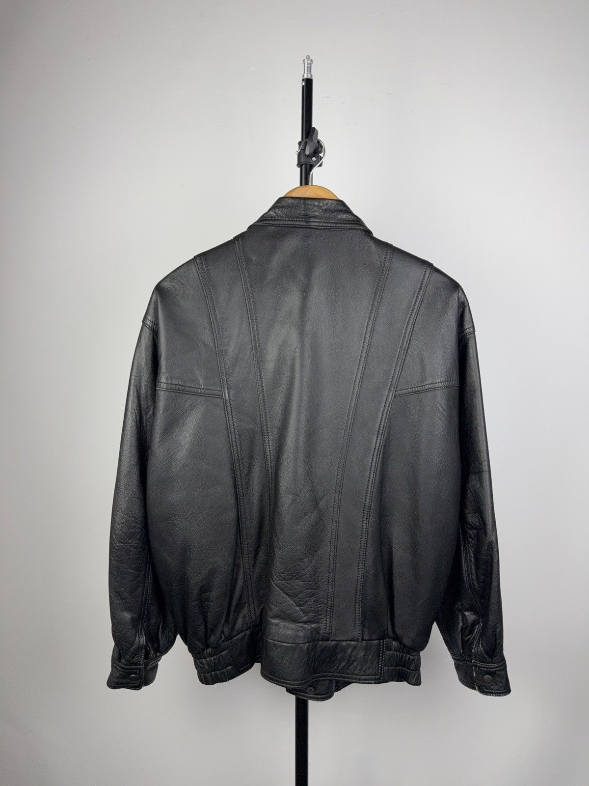 Vintage Vintage 90s Avant Garde Leather Biker MOTO Y2K Jacket Size US S / EU 44-46 / 1 - 12 Thumbnail