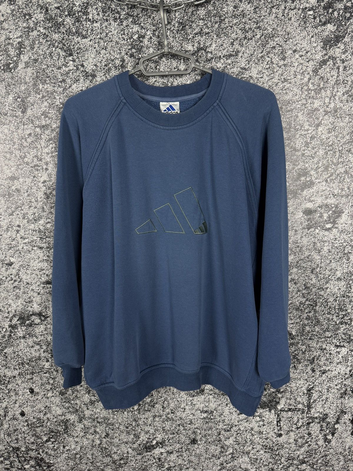 Adidas Adidas Vintage 90s Sweatshirt Retro Big Logo Pullover Size M Size US M / EU 48-50 / 2 - 1 Thumbnail