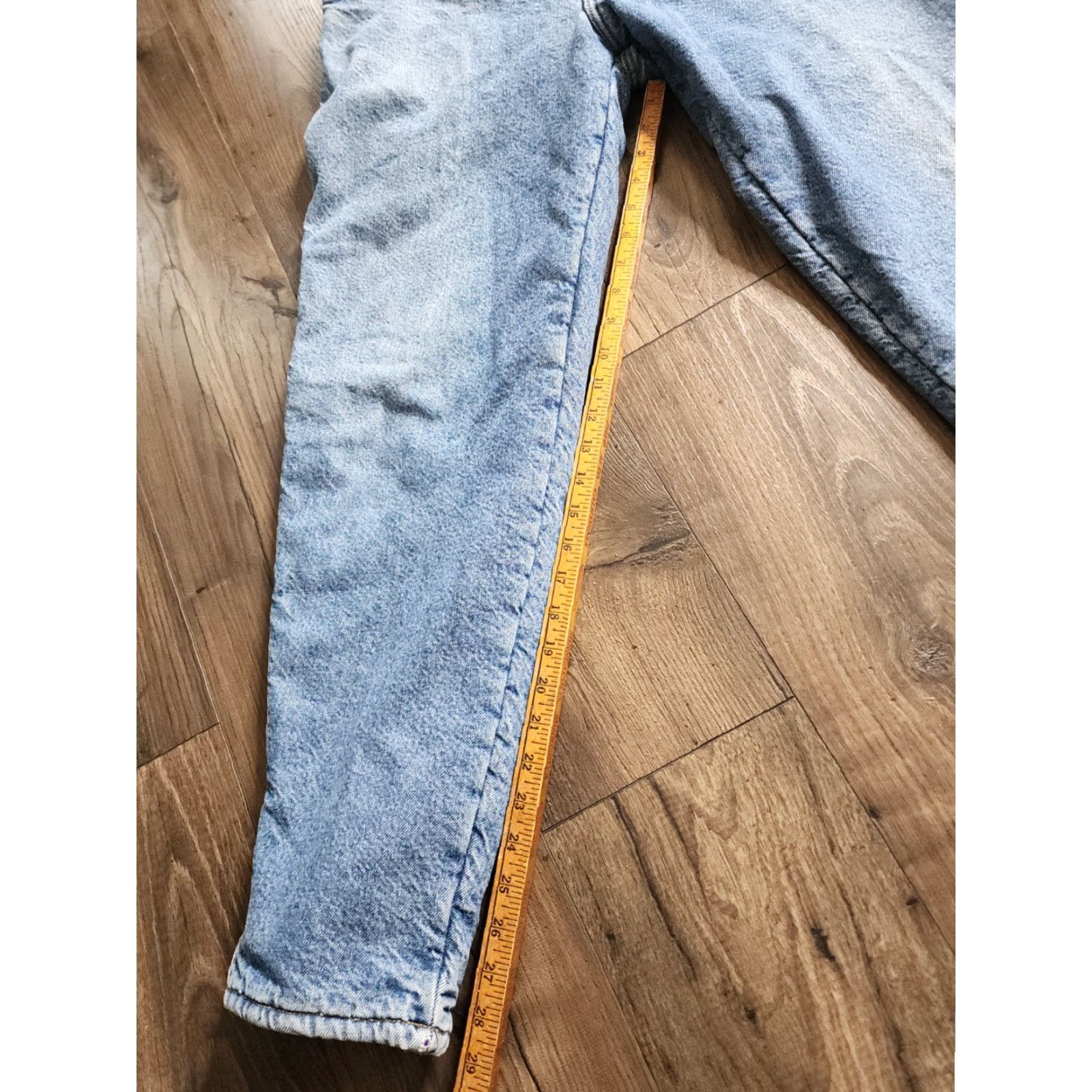 Vintage Vintage Purple Mountain Dry Goods Jeans Mens 32 Blue Fleece Lined 90s Polar Polartec Tapered Relaxed Inseam 29 Size US 32 / EU 48 - 5 Thumbnail