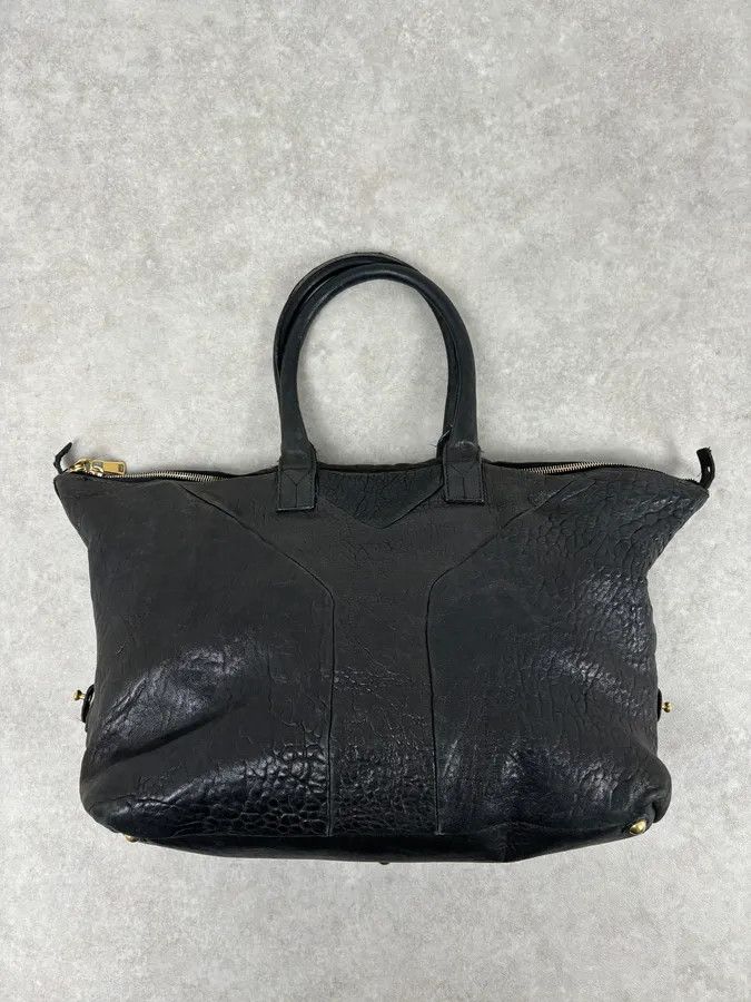 Yves Saint Laurent Yves Saint Laurent Grey Brut Leather Handle Bag Size ONE SIZE - 1 Thumbnail