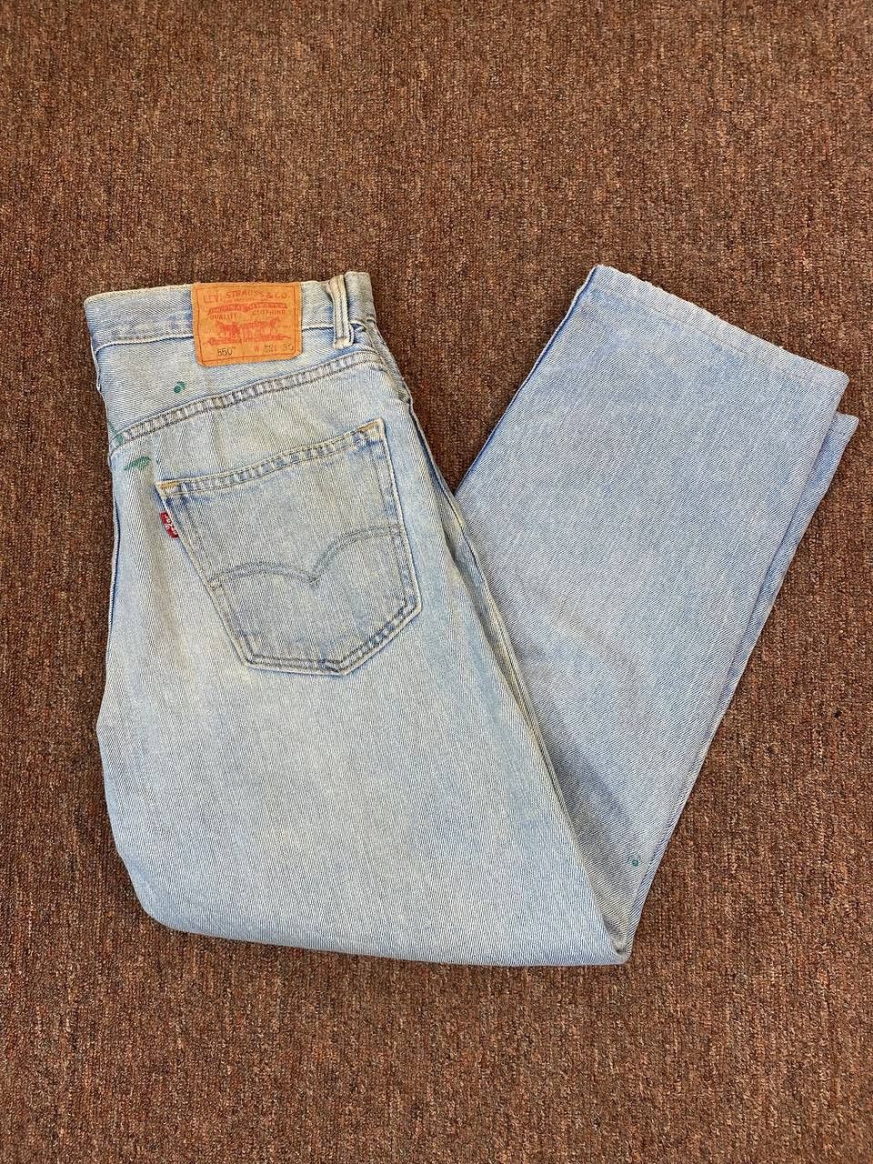 Levi's vintage levis 550 relaxed fit distressed denim Size US 34 / EU 50 - 2 Thumbnail