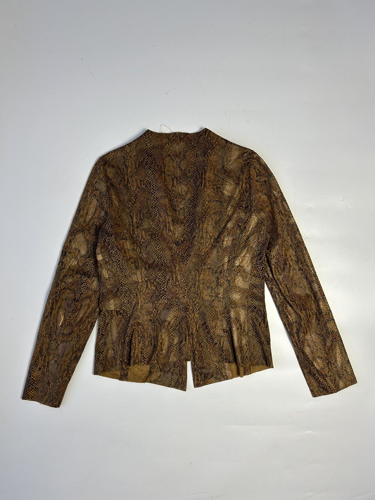 Zara ZARA PYTHON SKIN PRINTED BLAZER Size S / US 4 / IT 40 - 3 Thumbnail