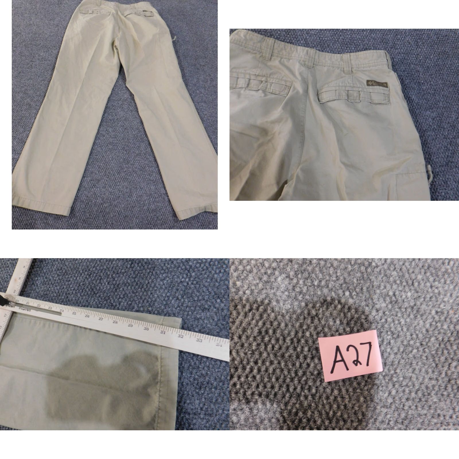 Vintage Columbia Pants Mens 32x32 Chino Straight Fit Casual Outdoor Beige Green 32 Inseam 32 Men Regular Vintage No Size US 32 / EU 48 - 8 Thumbnail