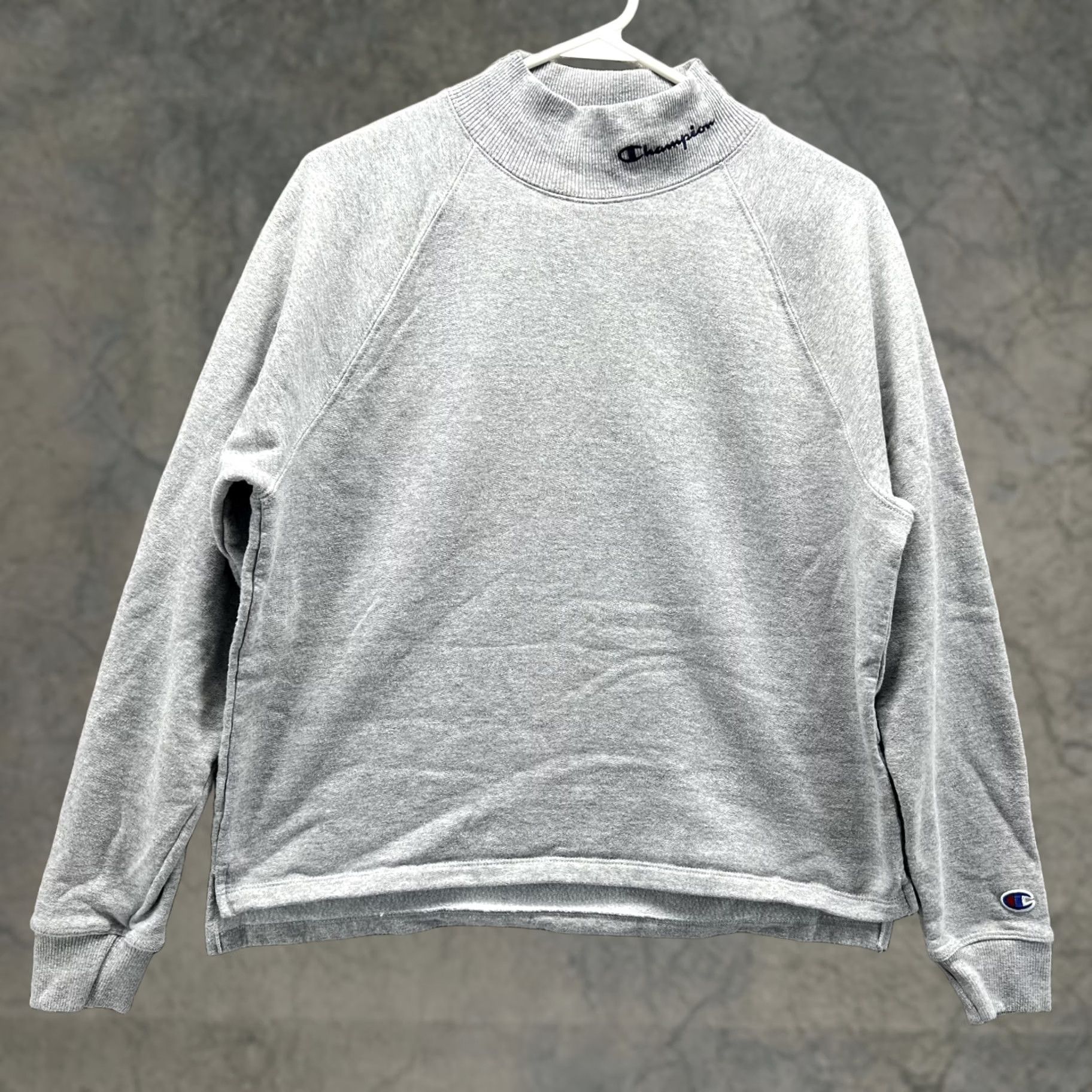 Champion Champion Sweater Women M Gray Pullover Crewneck Sweatshirt Mock Knit All Seasons Size M / US 6-8 / IT 42-44 - 1 Thumbnail