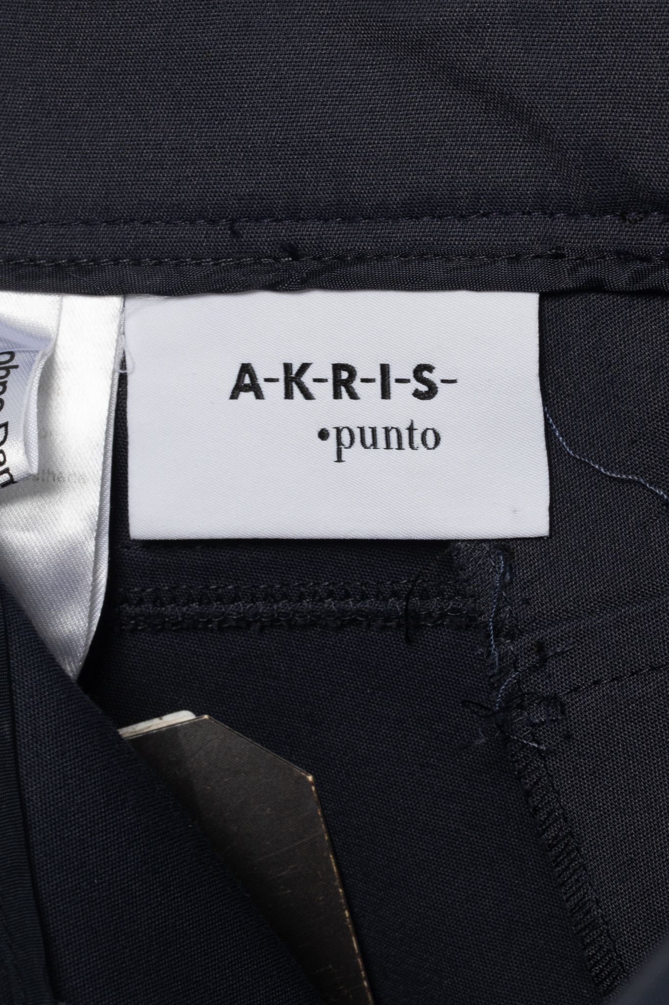 Akris Akris Punto Navy Cotton-Twill Ankle-Length Trousers Size 34" / US 12 / IT 48 - 7 Thumbnail