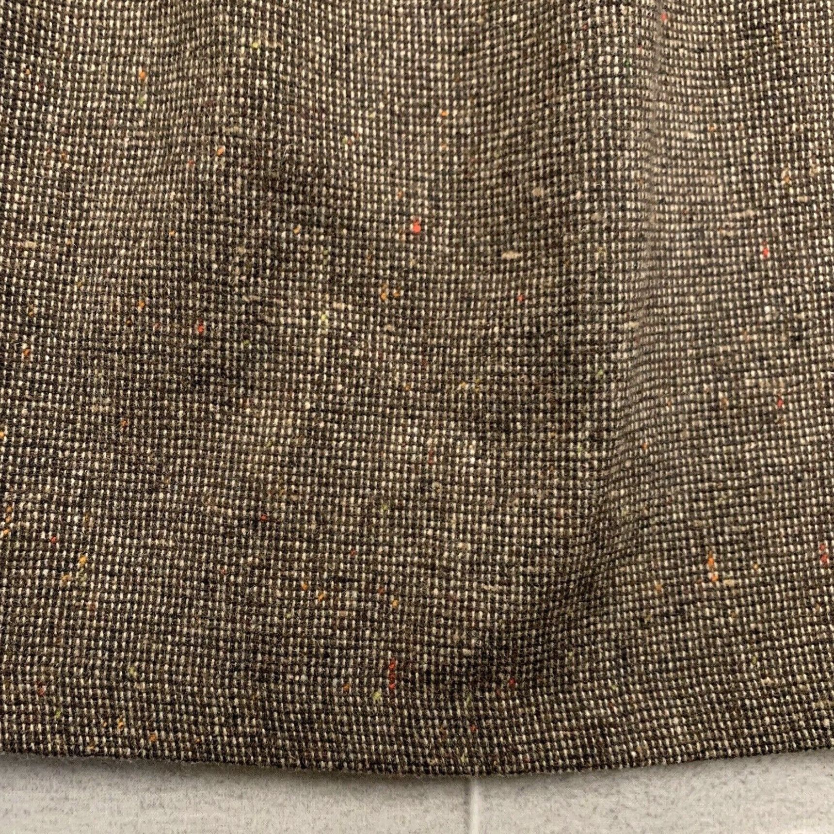 Vintage VINTAGE Russ Women's Plaid Skirt Size 10 Midi A-Line Brown Speckled 70s 80s Classic Size 32" / US 10 / IT 46 - 3 Thumbnail