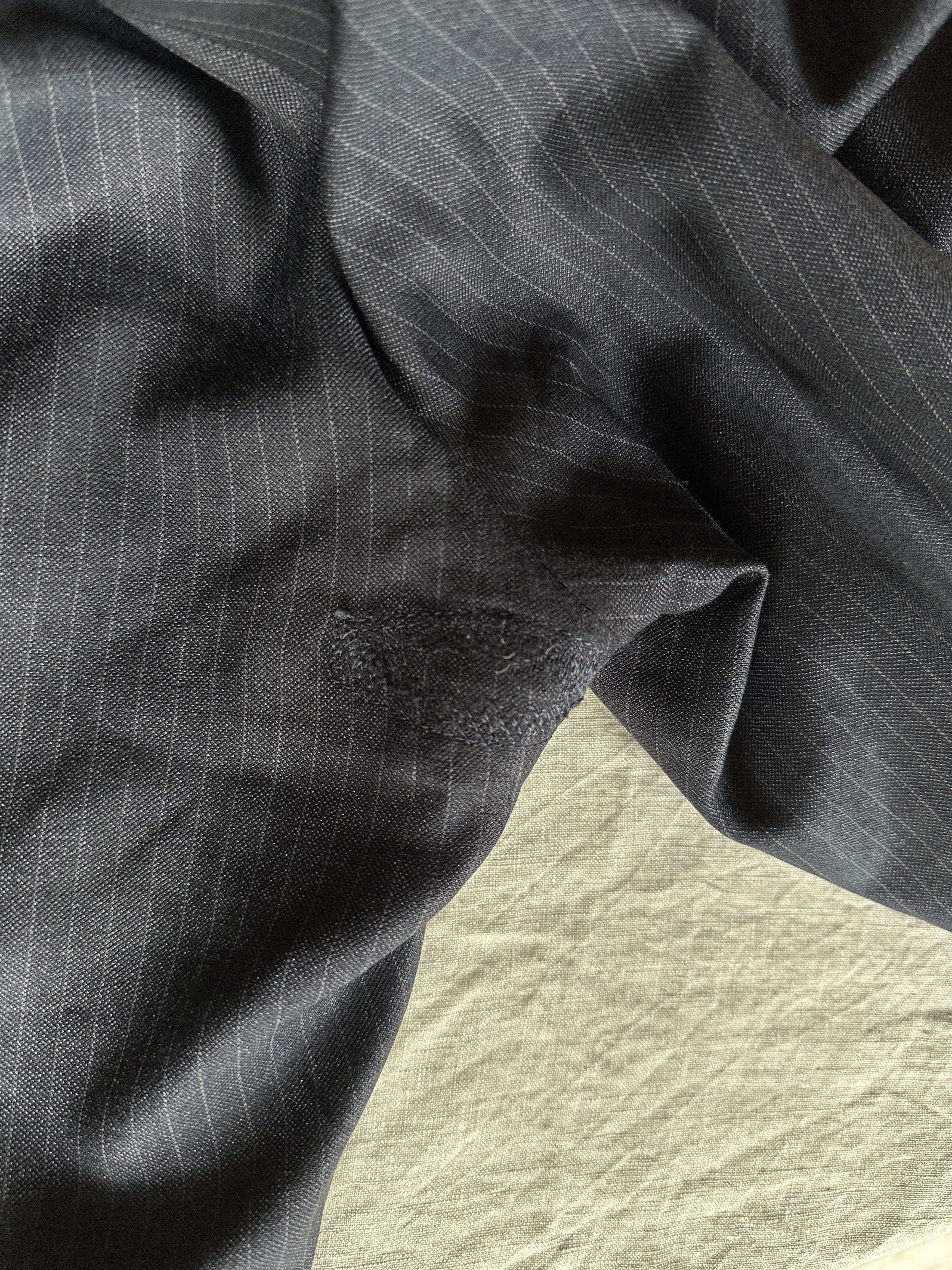 Prada Pinstriped Wool Trousers