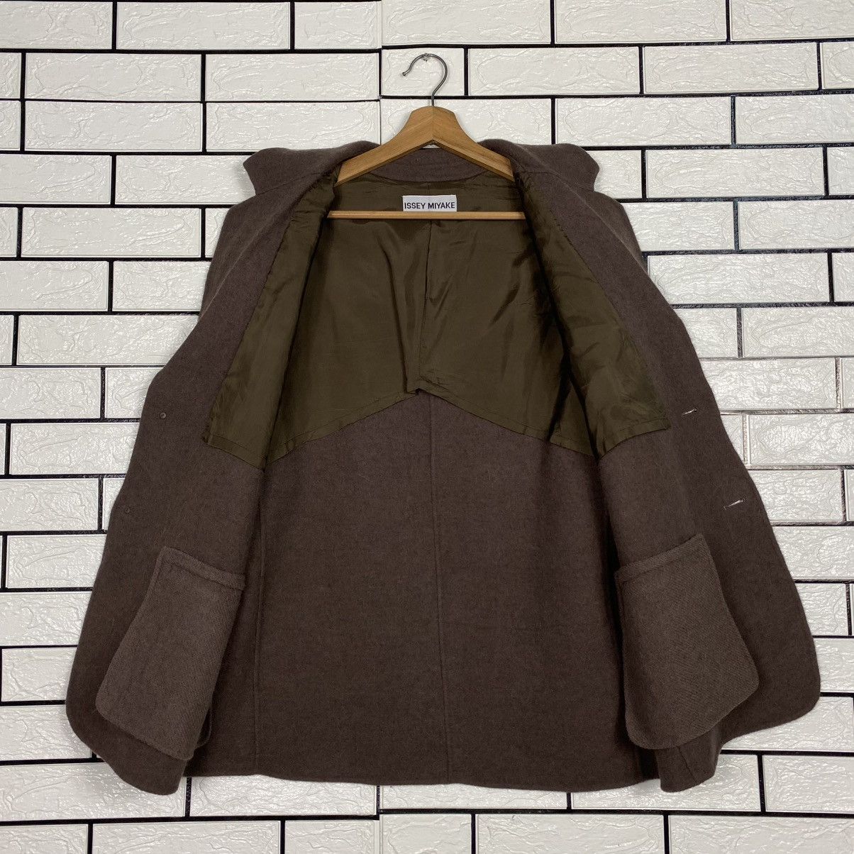 Issey Miyake 🔥VINTAGE WOOL JACKET BUTTON ISSEY MIYAKE RUNWAY Size US L / EU 52-54 / 3 - 15 Thumbnail