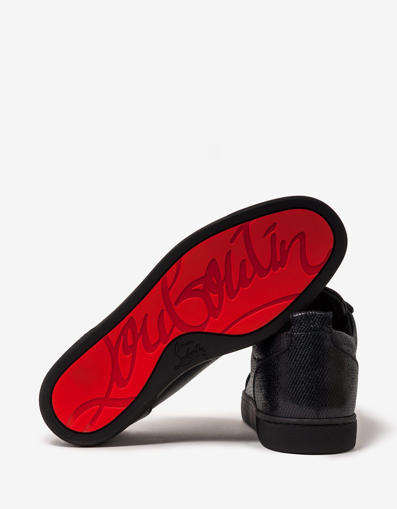 Christian Louboutin Rantulow Grosgrain Trim Jacquard Trainers Size US 9 / EU 42 - 3 Thumbnail