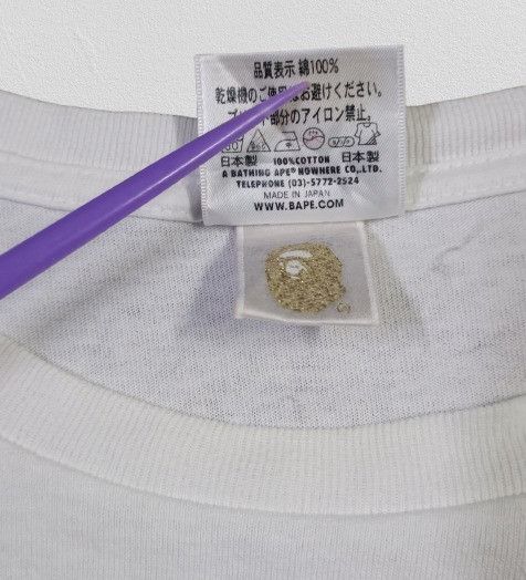 Bape Vintage 1993/2011 BapeSta Logo Tee Size US L / EU 52-54 / 3 - 4 Thumbnail