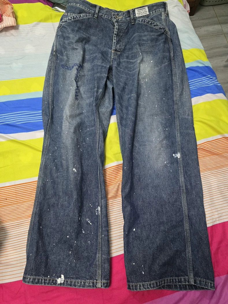 Neighborhood NEIGHBORHOOD Washed Splatter Denim Jeans Size US 31 - 1 Thumbnail