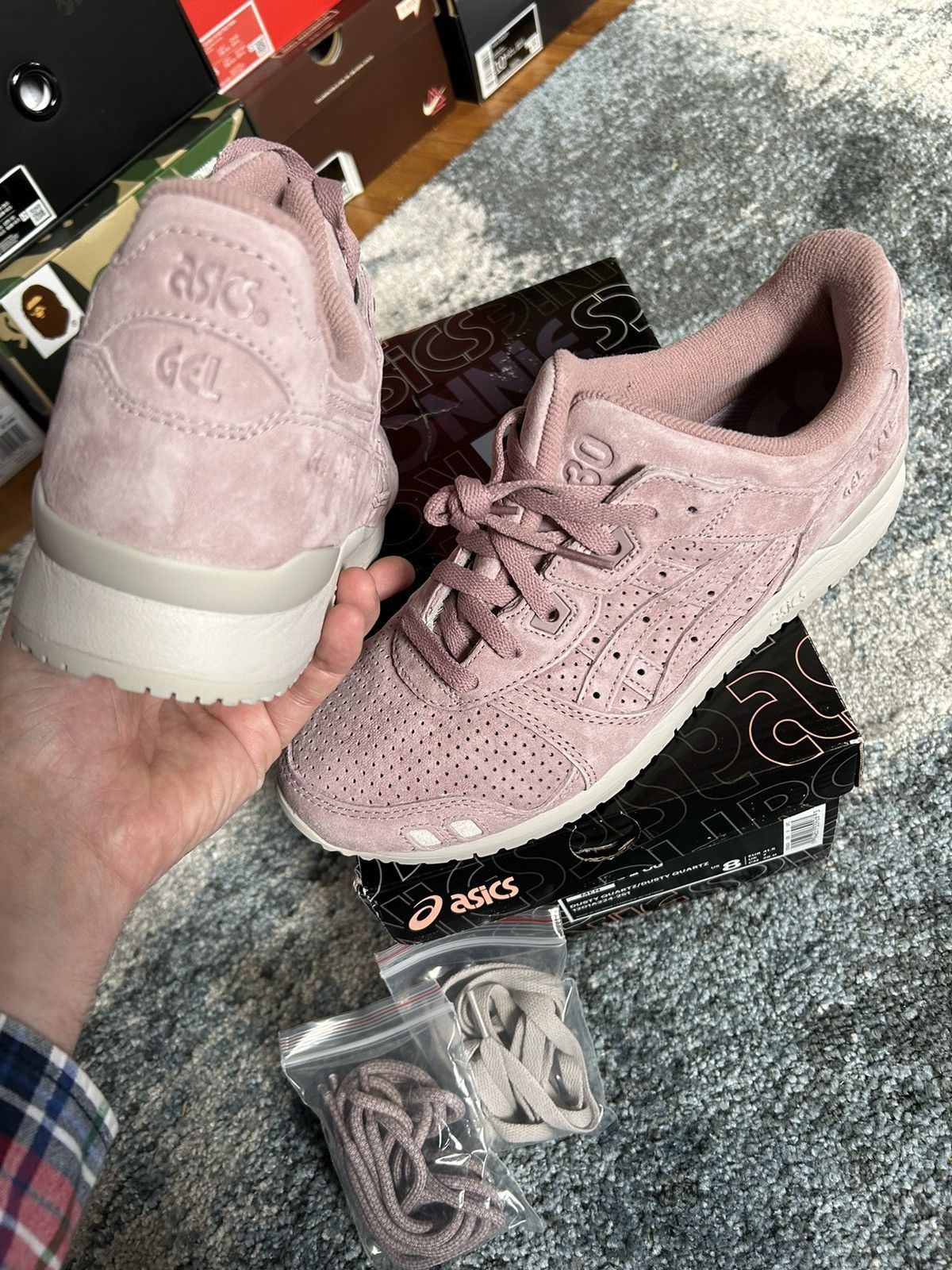 Asics × Kith × Ronnie Fieg 1201A224-251 FW20 GEL LYTE iii “THE PALETTE” DUSTY QUARTZ Size US 8 / EU 41 - 8 Thumbnail