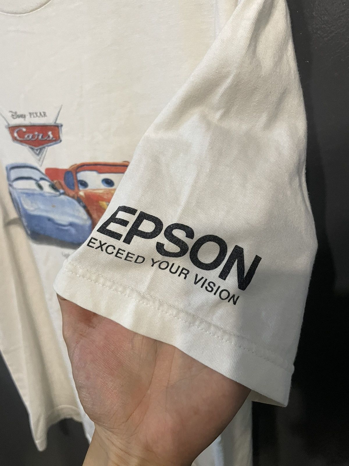 Disney × Vintage Vtg Disney Cars Epson Promo Tshirt Size US L / EU 52-54 / 3 - 9 Thumbnail