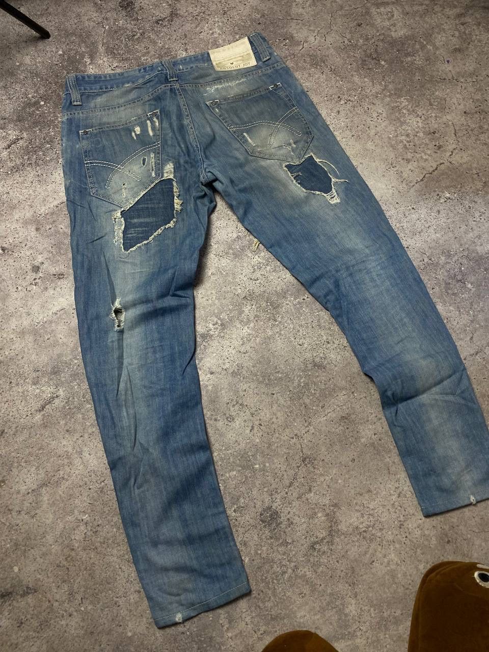 Absolut Joy × Vintage Absolut Joy Einstein Denim Jeans Junya Watanabe Style Pants Size US 34 / EU 50 - 12 Thumbnail