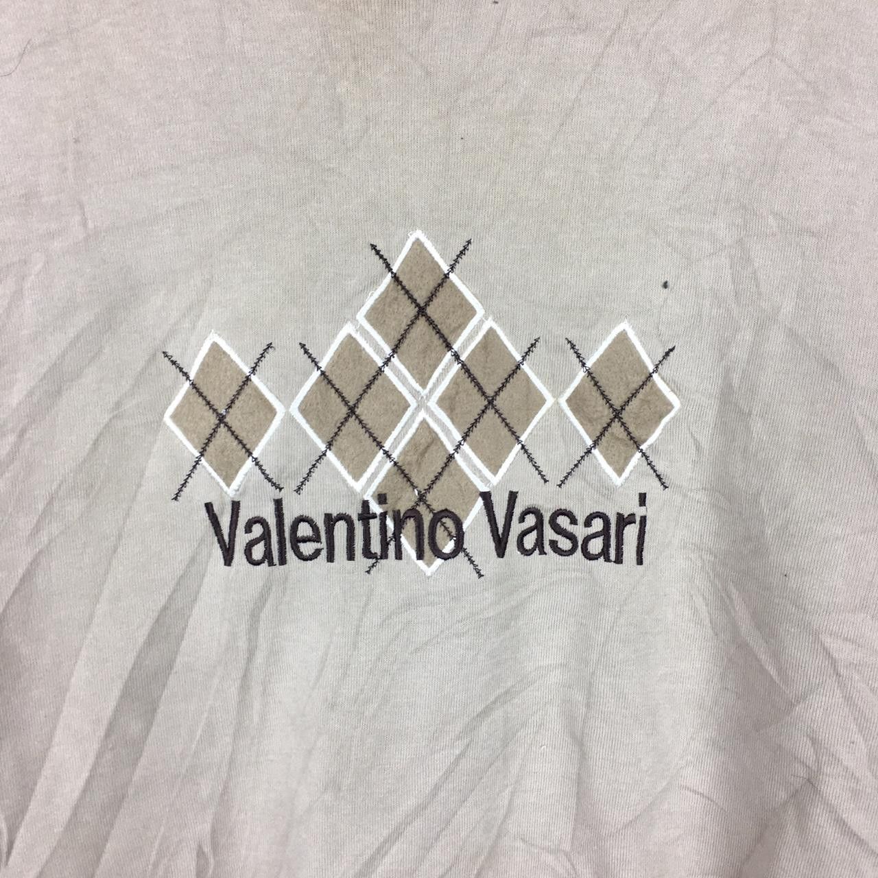 Valentino Vintage VALENTINO VASARI Big Logo Sweatshirt Size L / US 10 / IT 46 - 2 Thumbnail