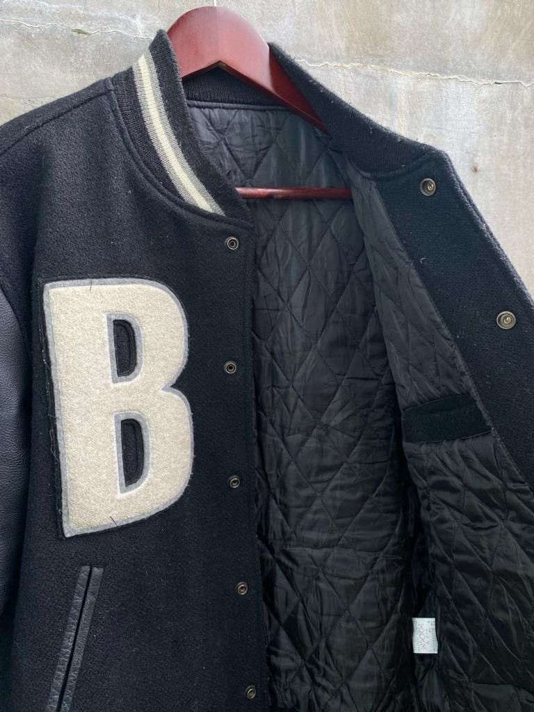 Bounty Hunter 120% Dark Side Justice Leather Varsity Jacket Size US M / EU 48-50 / 2 - 3 Thumbnail