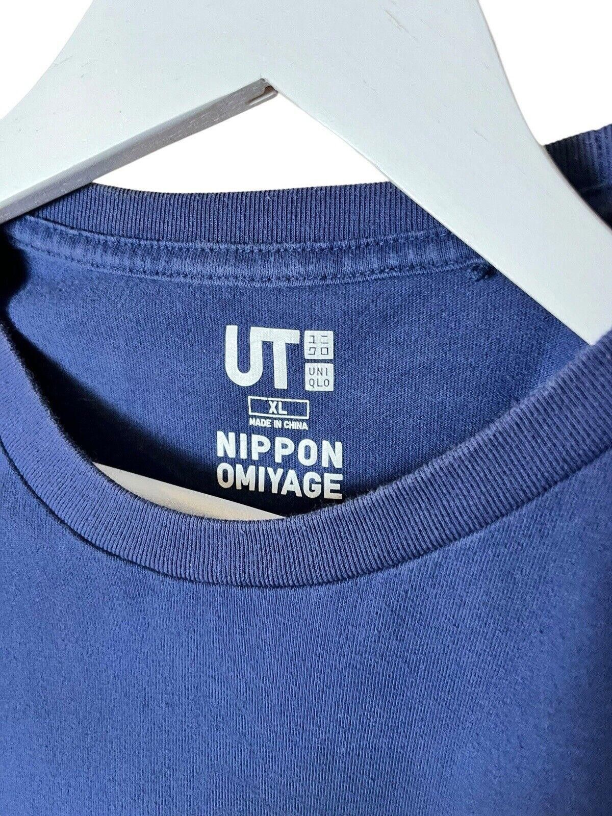 Uniqlo Uniqlo Nippon Omiyage Shirt Men's XL Blue Mt Fuji Size US XL / EU 56 / 4 - 5 Thumbnail