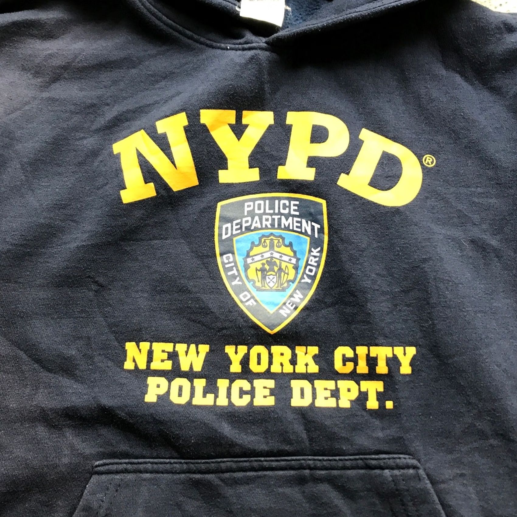 Vintage NYPD Hoodie Men S Long Sleeve Graphic Print Navy Pullover City Logo Sweatshirt Size US S / EU 44-46 / 1 - 7 Thumbnail