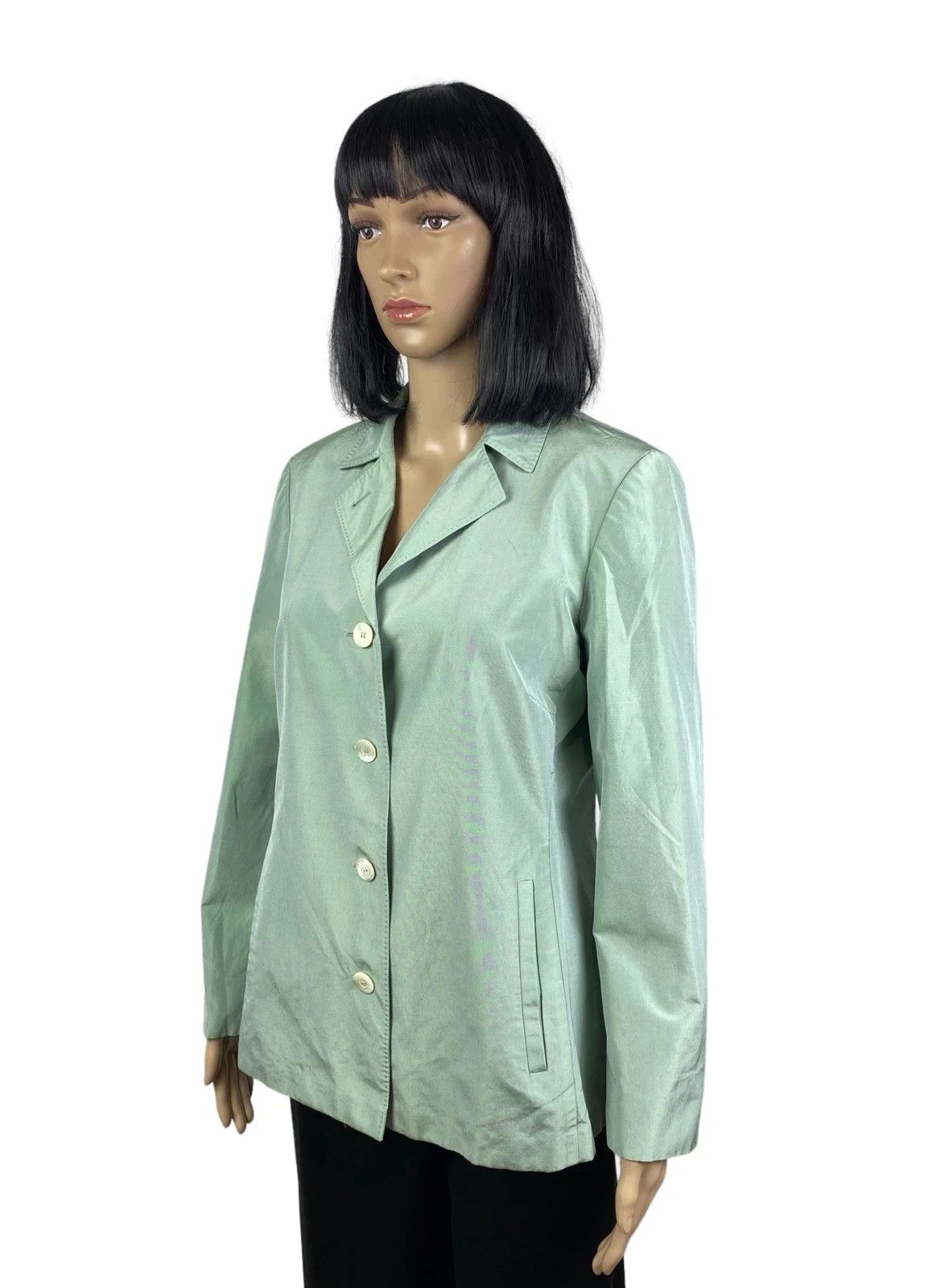 Cerruti 1881 Cerruti 1881 Shimmer Vintage Jacket Silk Cotton Size M / US 6-8 / IT 42-44 - 2 Thumbnail