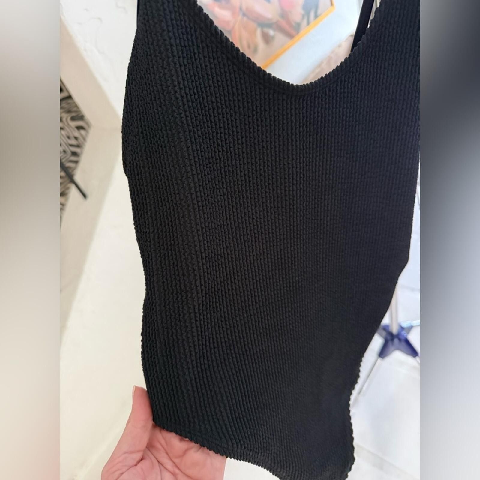 Other Good American $119 Always Fits Black High Cut One Piece S/M Size ONE SIZE - 5 Thumbnail