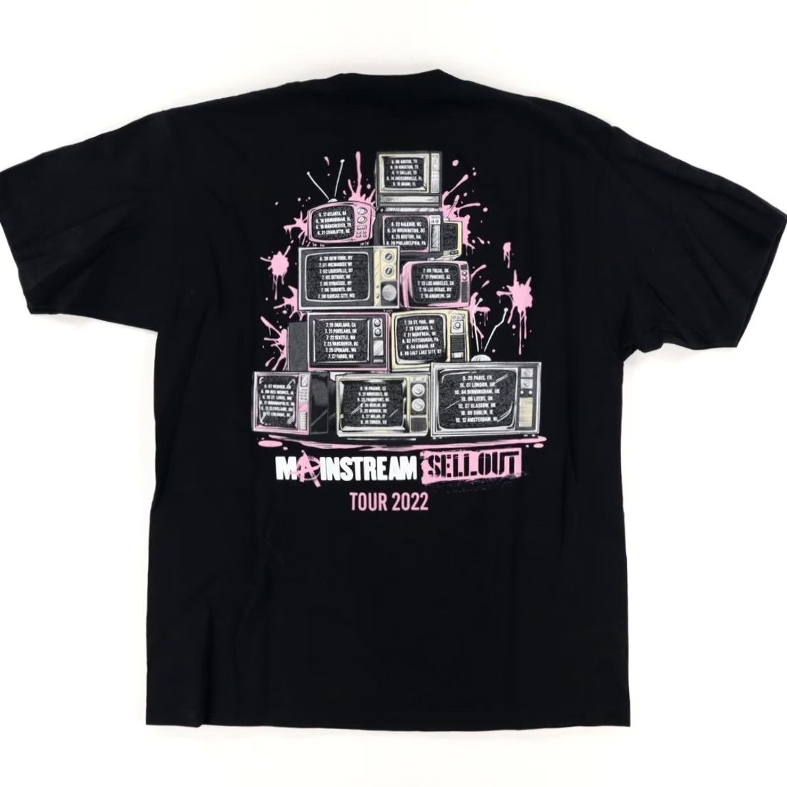 Vintage Machine Gun Kelly Mainstream Tour 2022 Solid T-Shirt Black Men's XL Shirt Size US XL / EU 56 / 4 - 4 Thumbnail