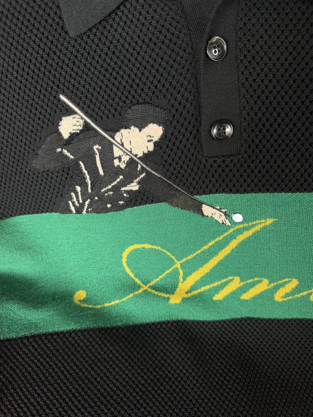 Amiri Amiri Billiards Merino Wool Polo Size US M / EU 48-50 / 2 - 2 Thumbnail