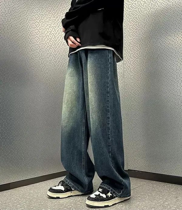 Japanese Brand VIBE Vintage blue men's loose distressed oversize jeans Size US 32 / EU 48 - 2 Thumbnail