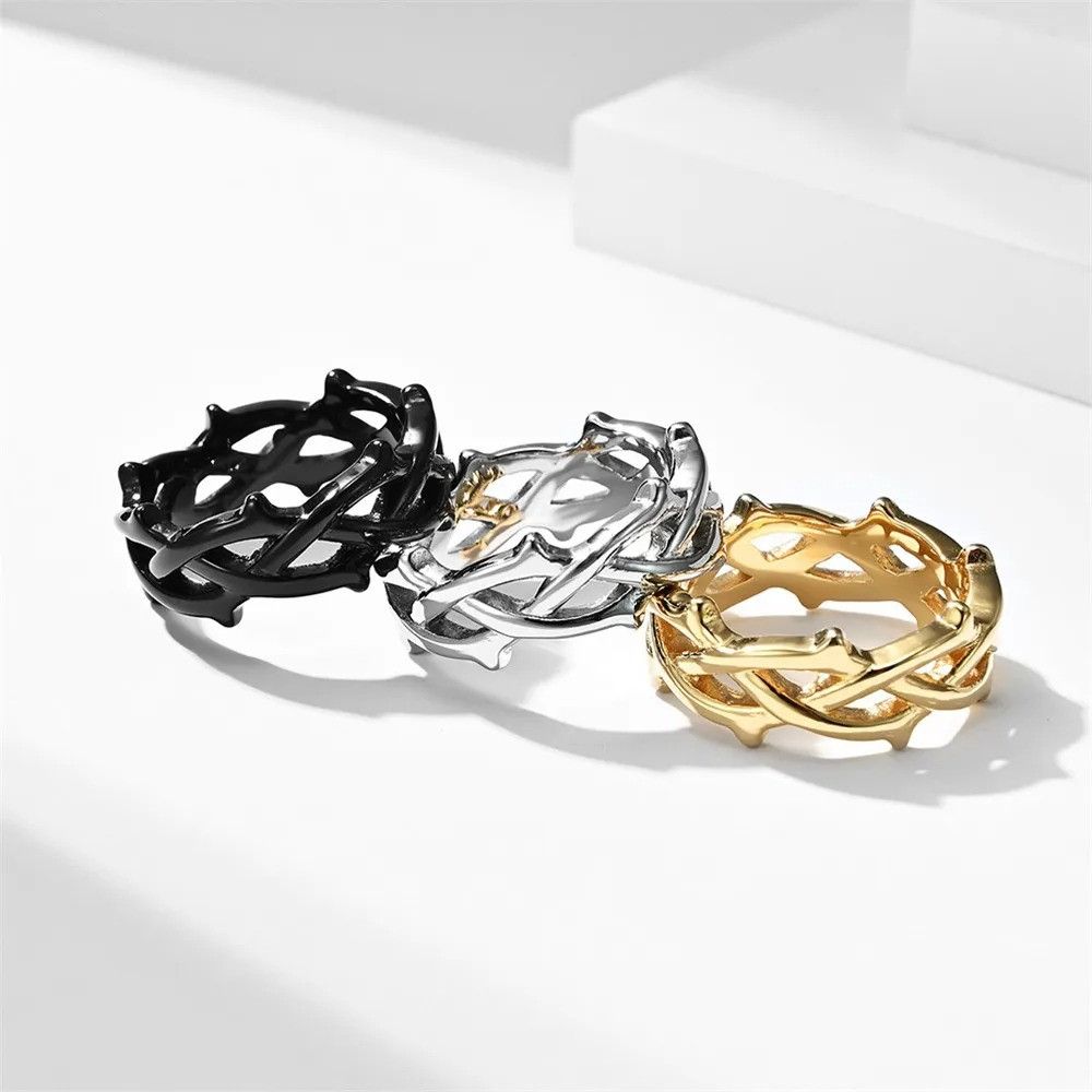 Other Thorn Vine Ring Streetwear Fashion Finger Jewelry Gift Size ONE SIZE - 1 Thumbnail