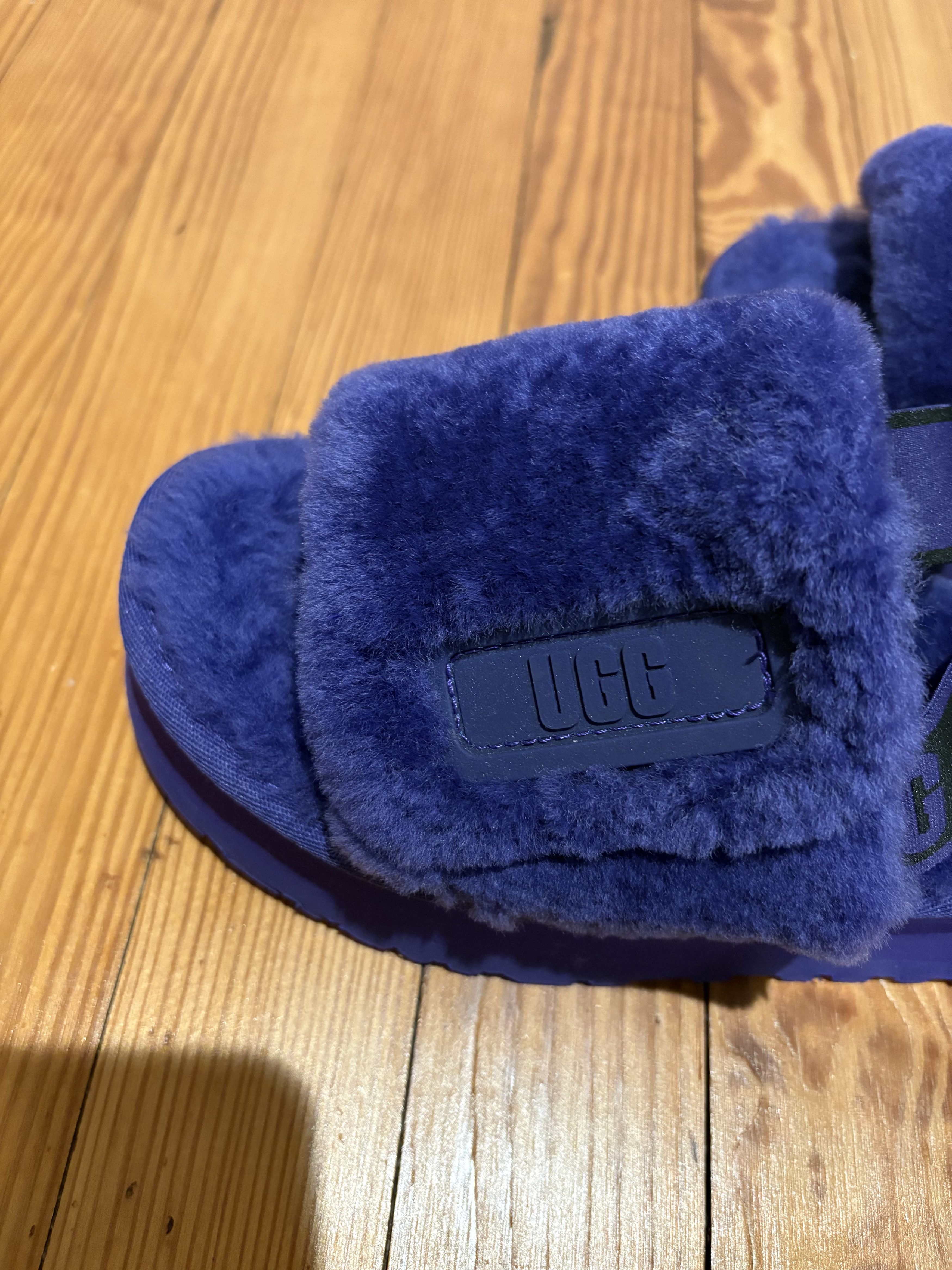 Ugg Purple UGG Fuzzy Slippers with Strap (Never Been Worn) Size US 7 / IT 37 - 5 Thumbnail
