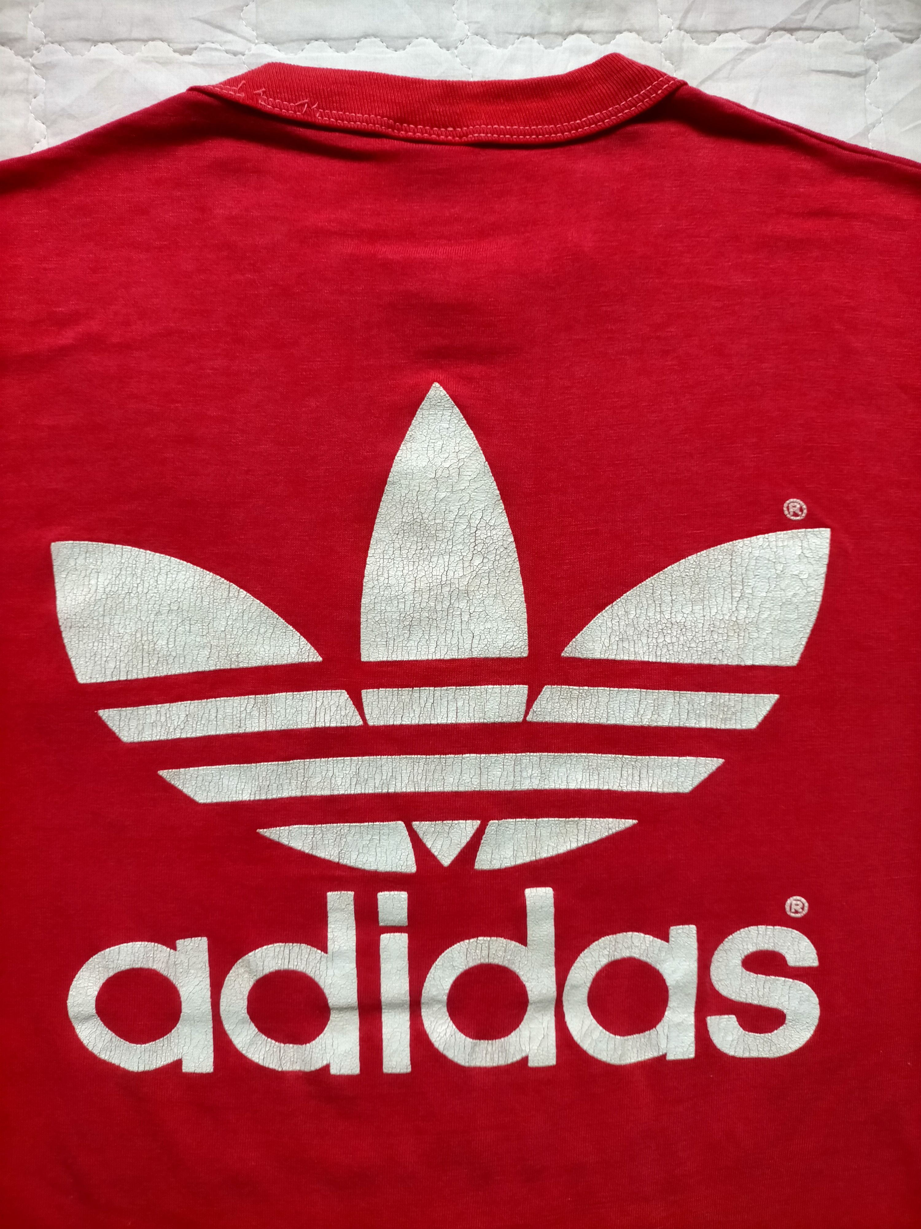 Adidas Vintage 80s adidas trefoil single stich tee Size US M / EU 48-50 / 2 - 3 Thumbnail