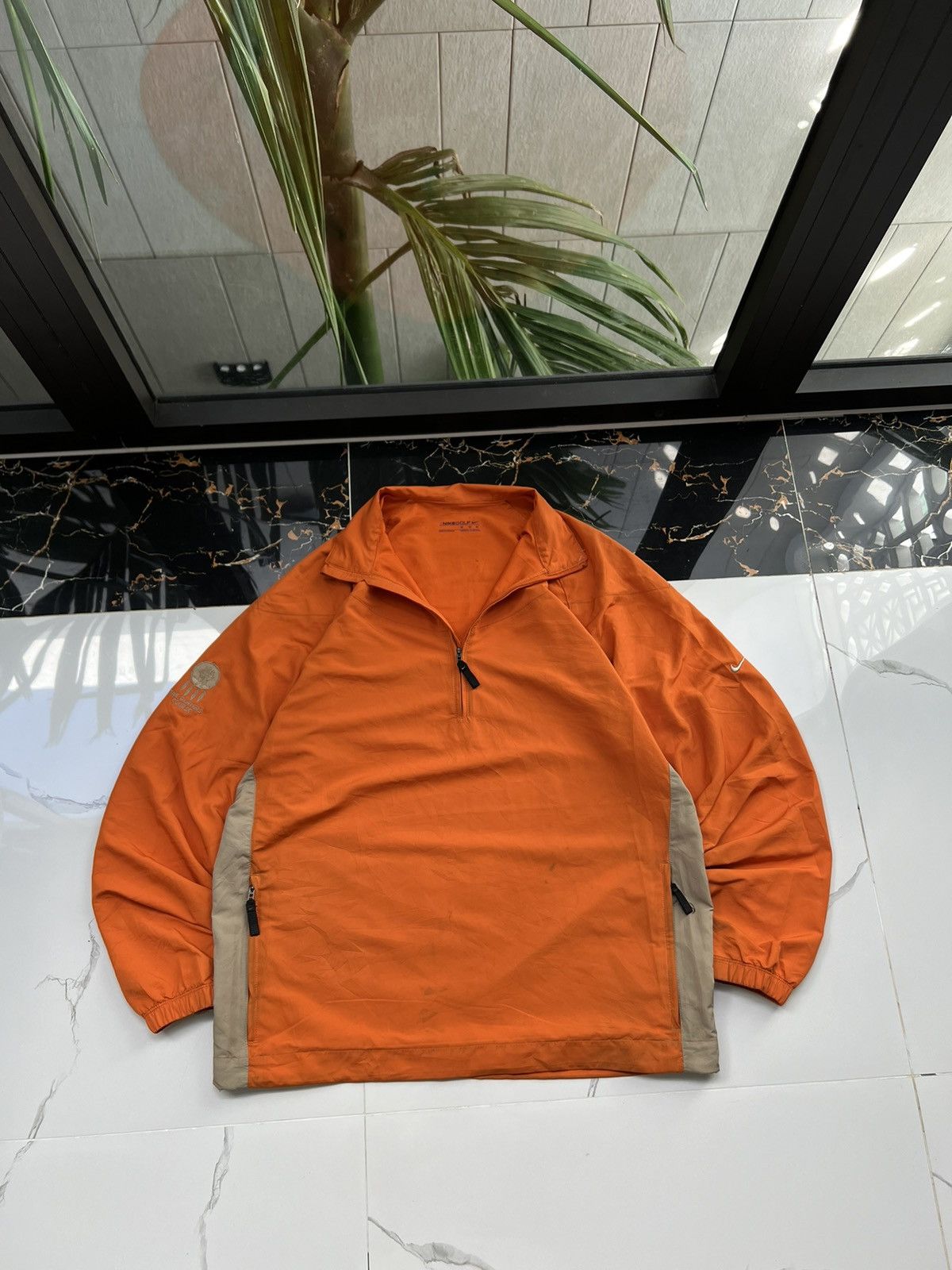 Nike × Vintage 90's NIKE RETRO SWOOSH LOGO Y2K 1/3 ZIP PLAYERS JACKET Size US M / EU 48-50 / 2 - 1 Thumbnail