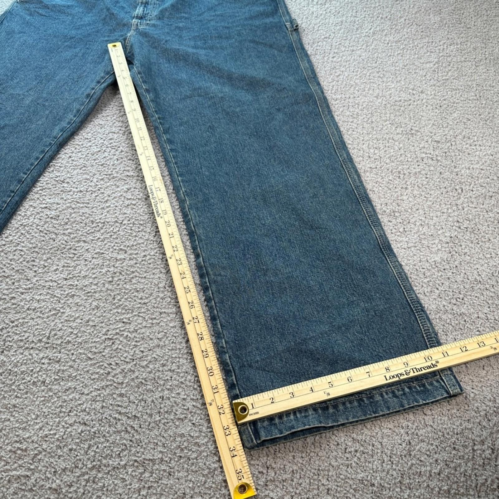 Other Signature Levi Strauss Gold Carpenter Jeans Mens 46x34 Blue Size US 44 / EU 60 - 4 Thumbnail