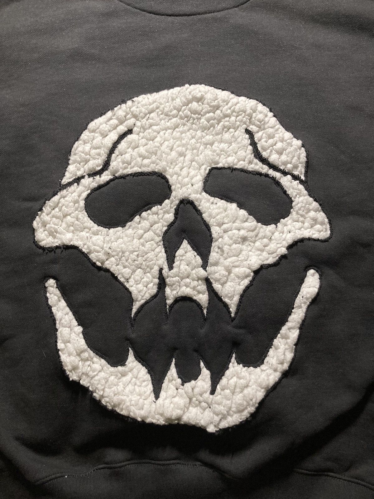 Nike × Vintage ☠️nike skeleton skull custom rare vintage hoodie fleece baggy Size US L / EU 52-54 / 3 - 4 Thumbnail