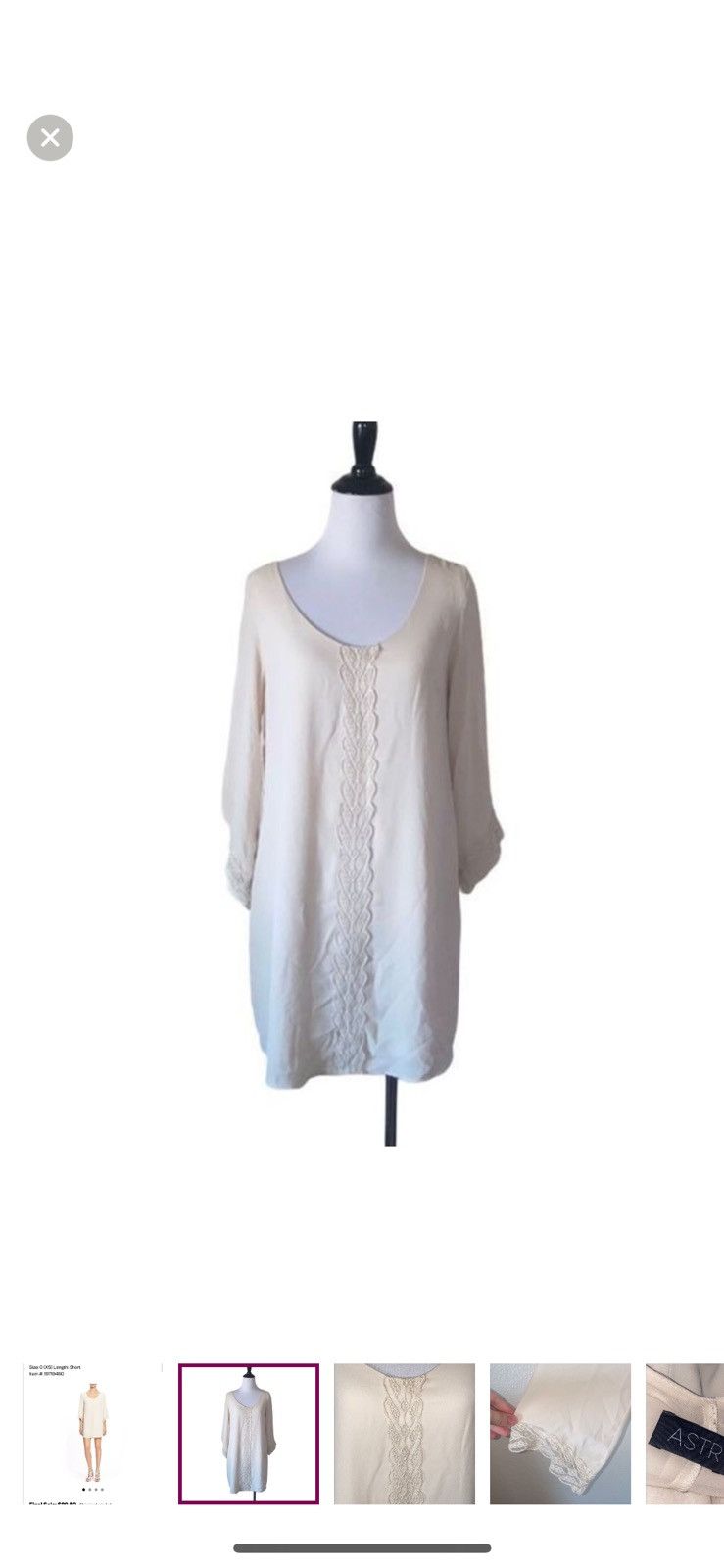 ASTR The Label Astr XS lace trim shift dress Size XS / US 0-2 / IT 36-38 - 1 Thumbnail