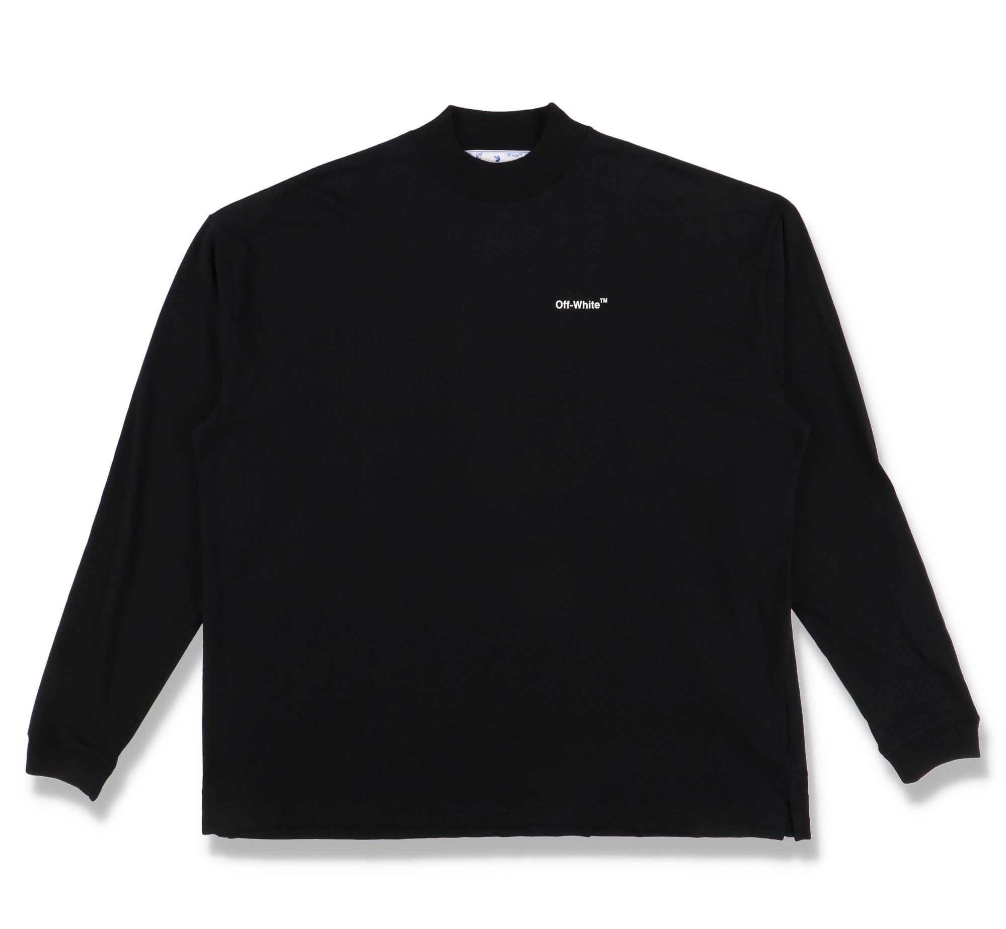 Off-White Black Caravaggio Arrows Oversized Mock Neck LS T-Shirt Size US XL / EU 56 / 4 - 7 Thumbnail
