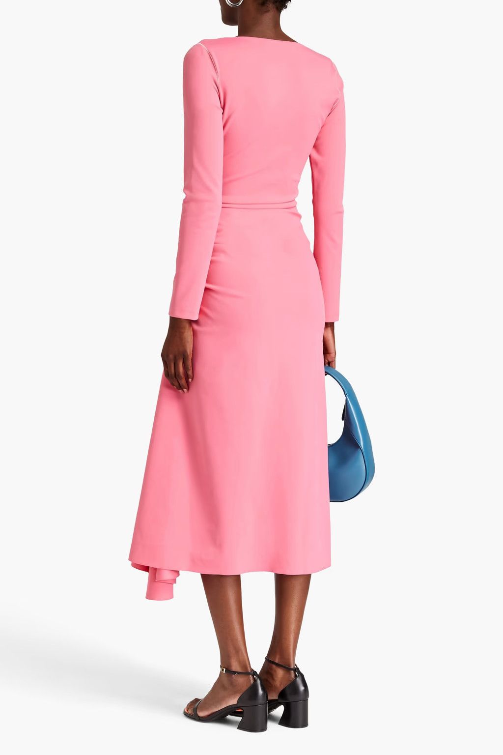 Marni o1y1025 Midi Dress in Pink Size L / US 10 / IT 46 - 3 Thumbnail