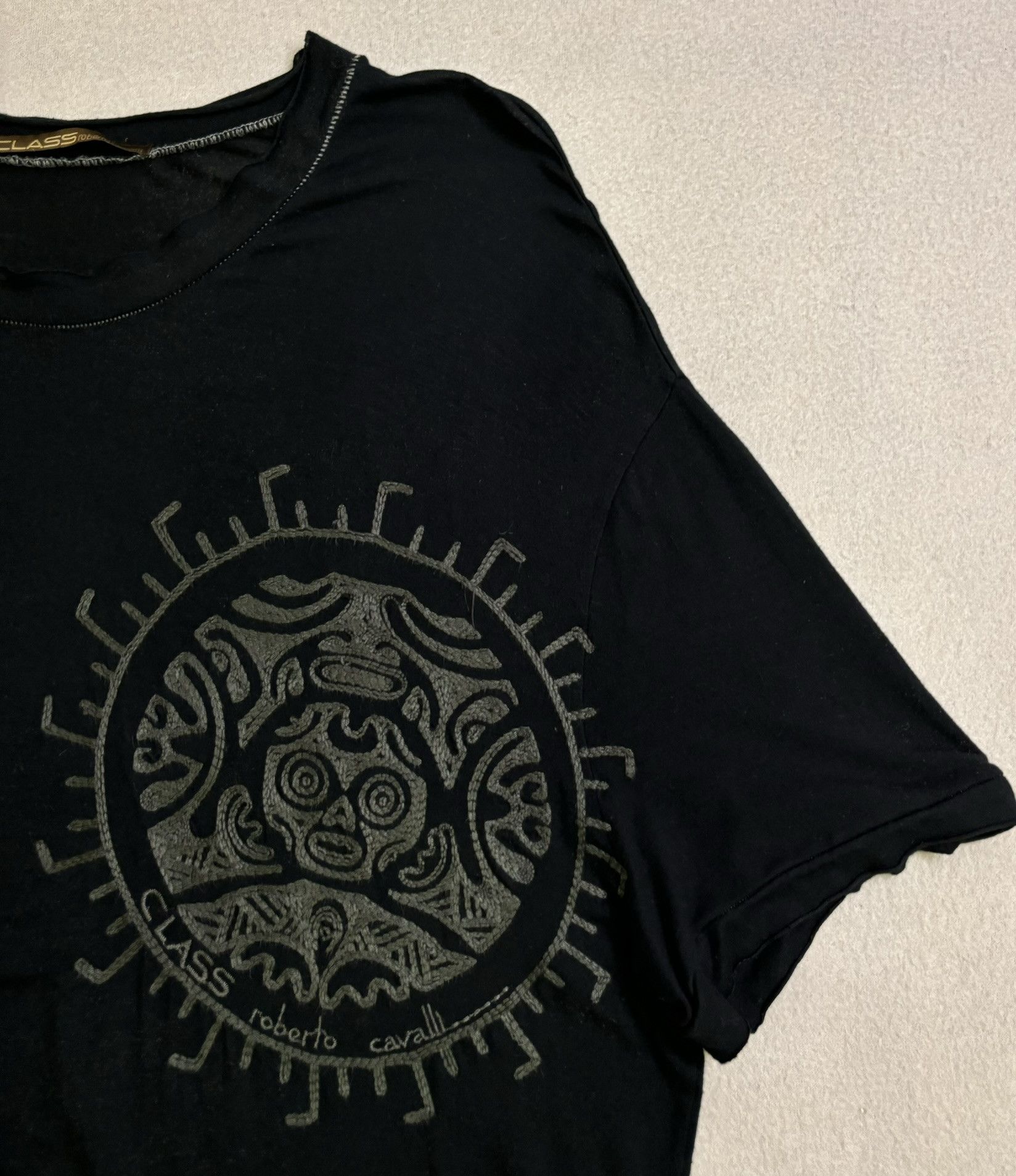 Roberto Cavalli Class Roberto Cavalli Black Sun T-shirt Size. XL Size US XL / EU 56 / 4 - 6 Thumbnail