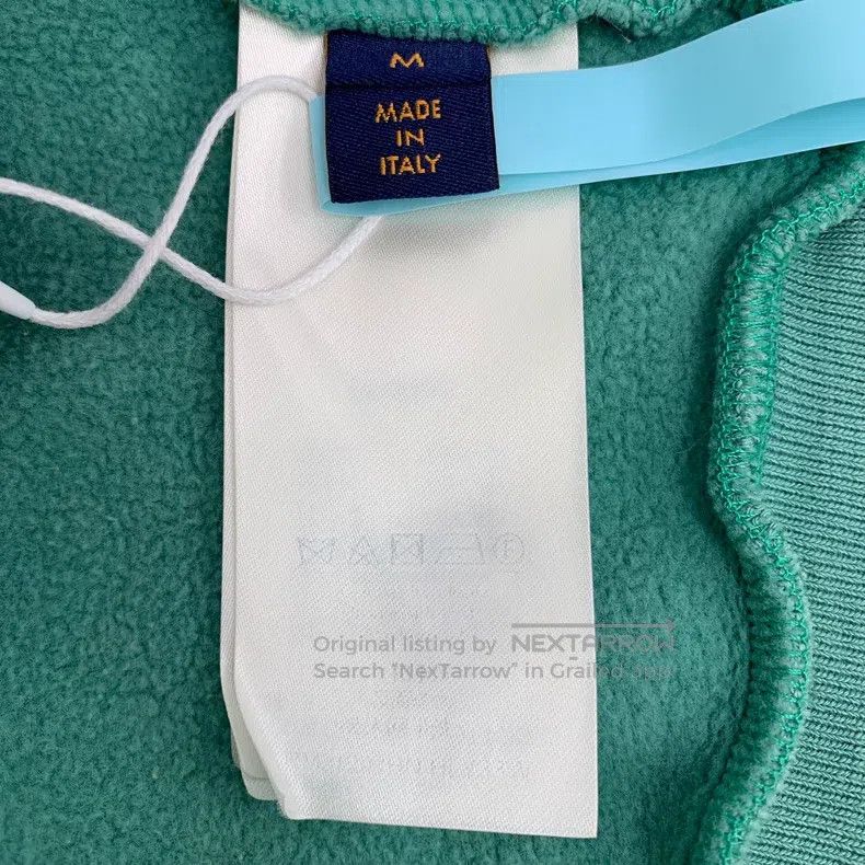 Louis Vuitton Louis Vuitton Lake green pin logo embroidered cotton hoode Size US M / EU 48-50 / 2 - 6 Thumbnail