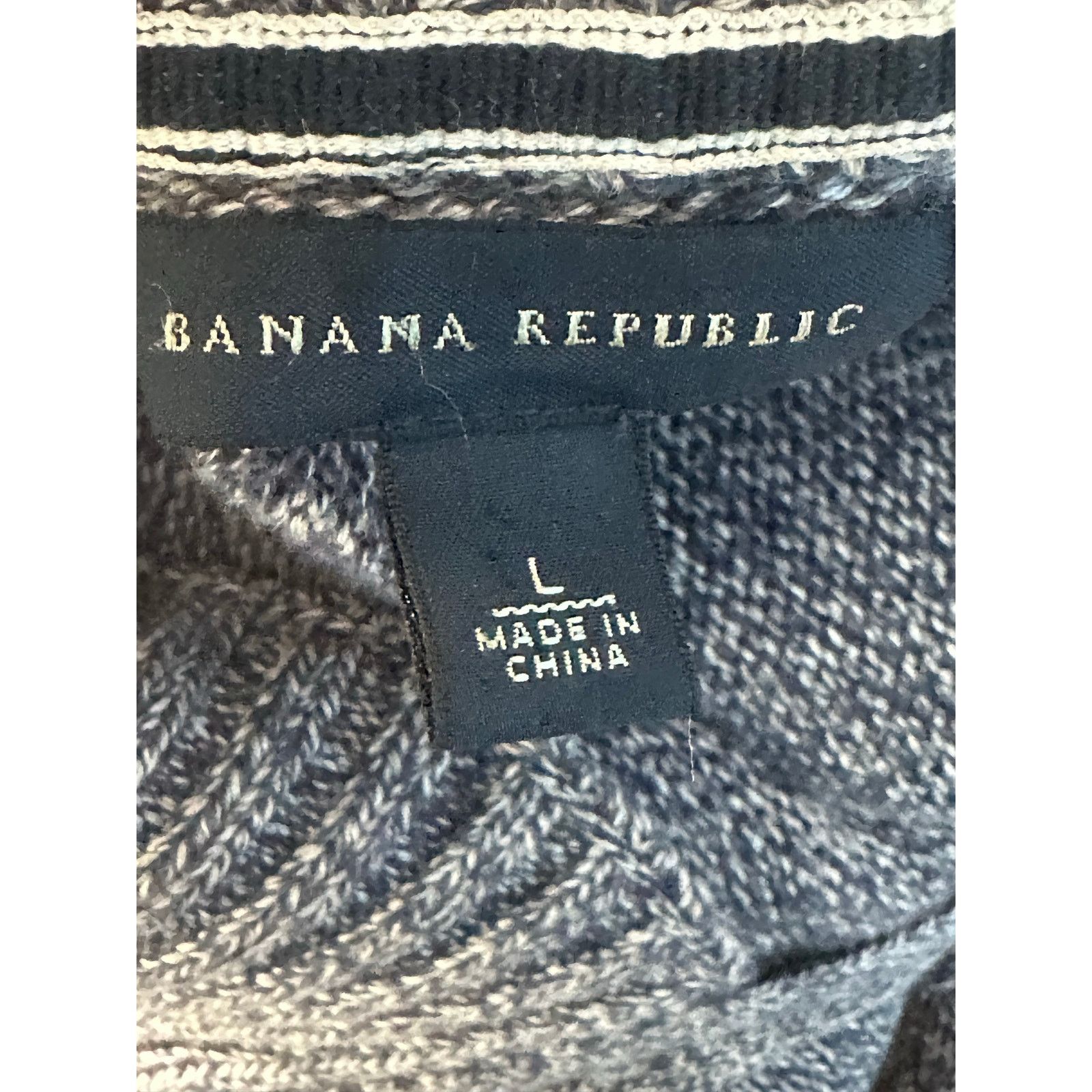 Banana Republic Banana republic blue zippered knit sweater jacket size Large Size US L / EU 52-54 / 3 - 3 Thumbnail