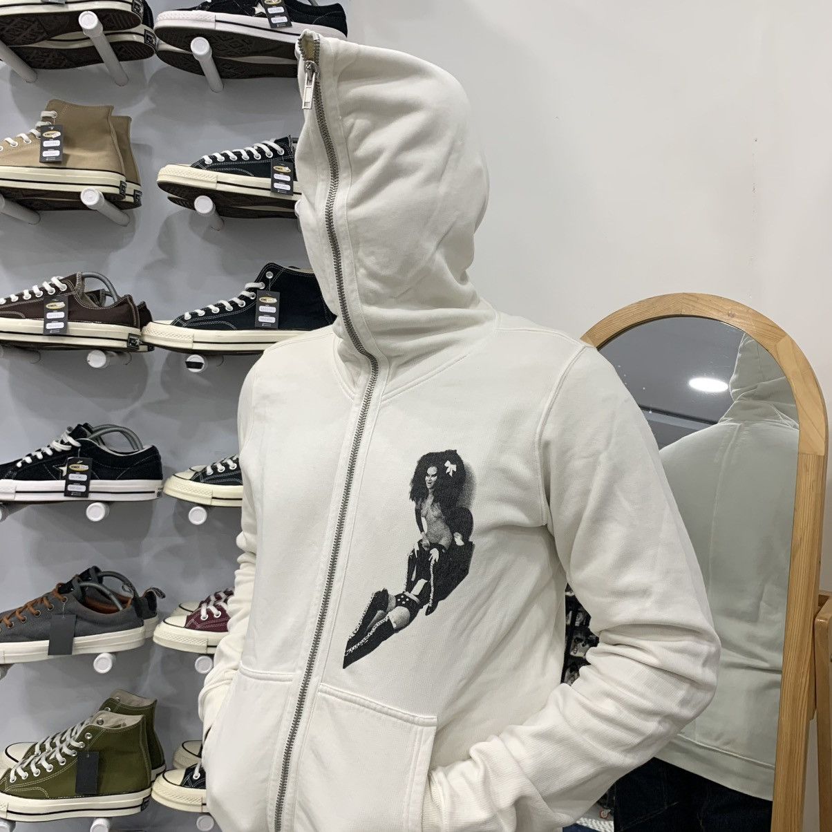 Rick Owens Drkshdw RARE Rick Owens Gimp Hoodie Size US S / EU 44-46 / 1 - 20 Thumbnail