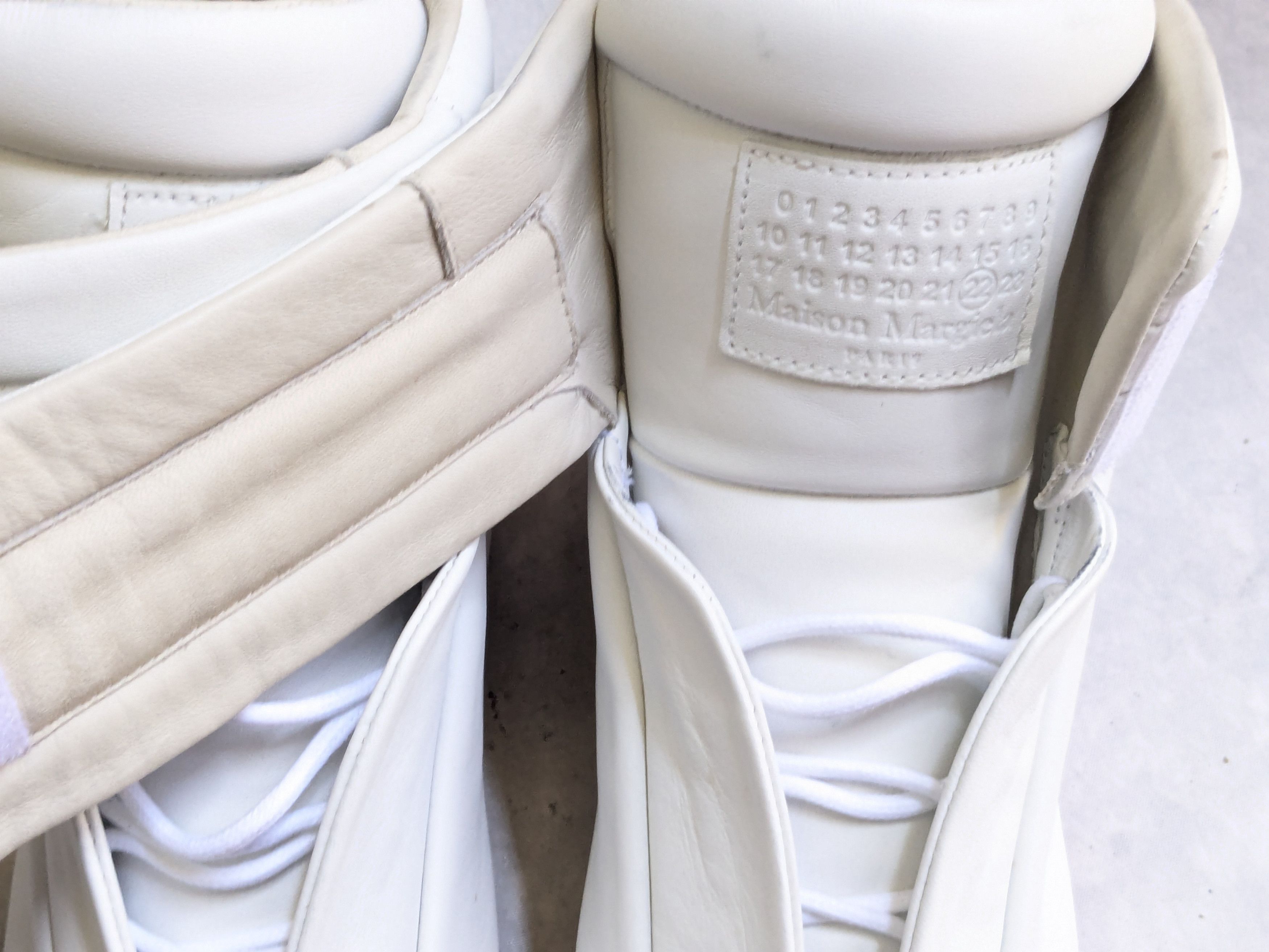 Maison Margiela Maison Margiela Future White Red 11 44 High Tops Leather Size US 11 / EU 44 - 8 Thumbnail