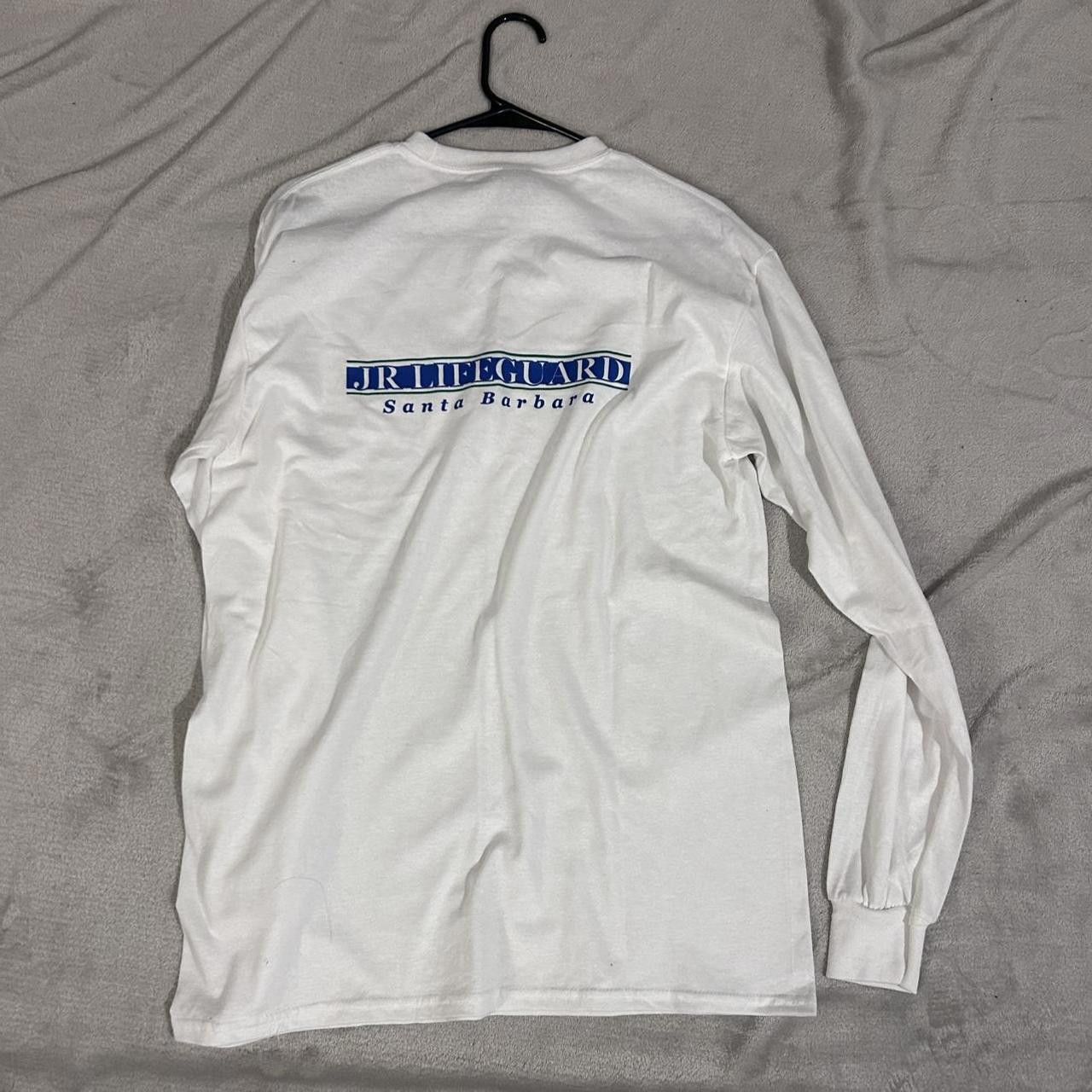 Gildan Gildan Men's White and Blue Tshirt Size US M / EU 48-50 / 2 - 2 Thumbnail